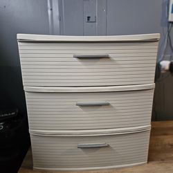 Gray 3 Drawer Bin