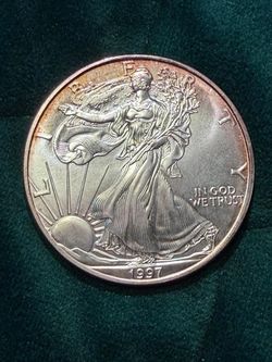 Walking liberty 1997 silver coin