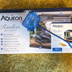 Aqueon Rimless Aquarium  5.5 Gallon 