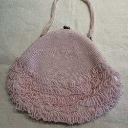 Pink Loop Beaded Richere By Walborg 1950’s Bag 