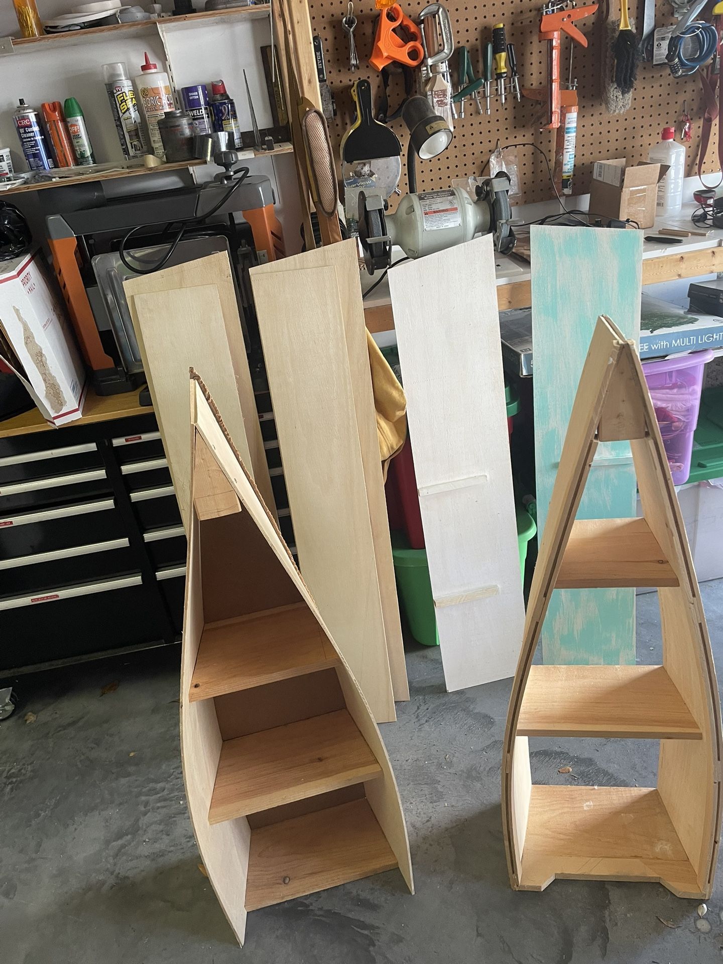 Boat Bookshelves & Materials To Finish 