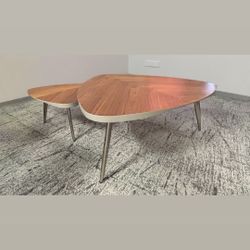 Pair Of Wooden Coffee Tables 