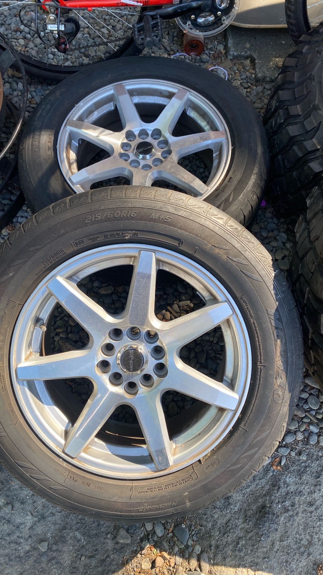 Tires and wheels