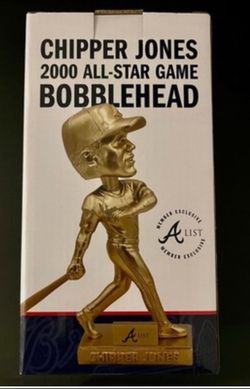 Chipper Jones 2000 All-Star Gold Bobblehead +