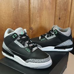 Jordan Retro 3 Green Glow