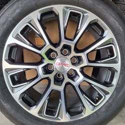 22" Oem 2026 Gmc Denali Rims / Tires 275/50/22 ,  All 4