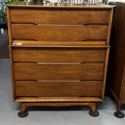 ✨MCM Vintage Mid Century Modern Tallboy Dresser