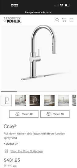 New Kitchen faucet kohler