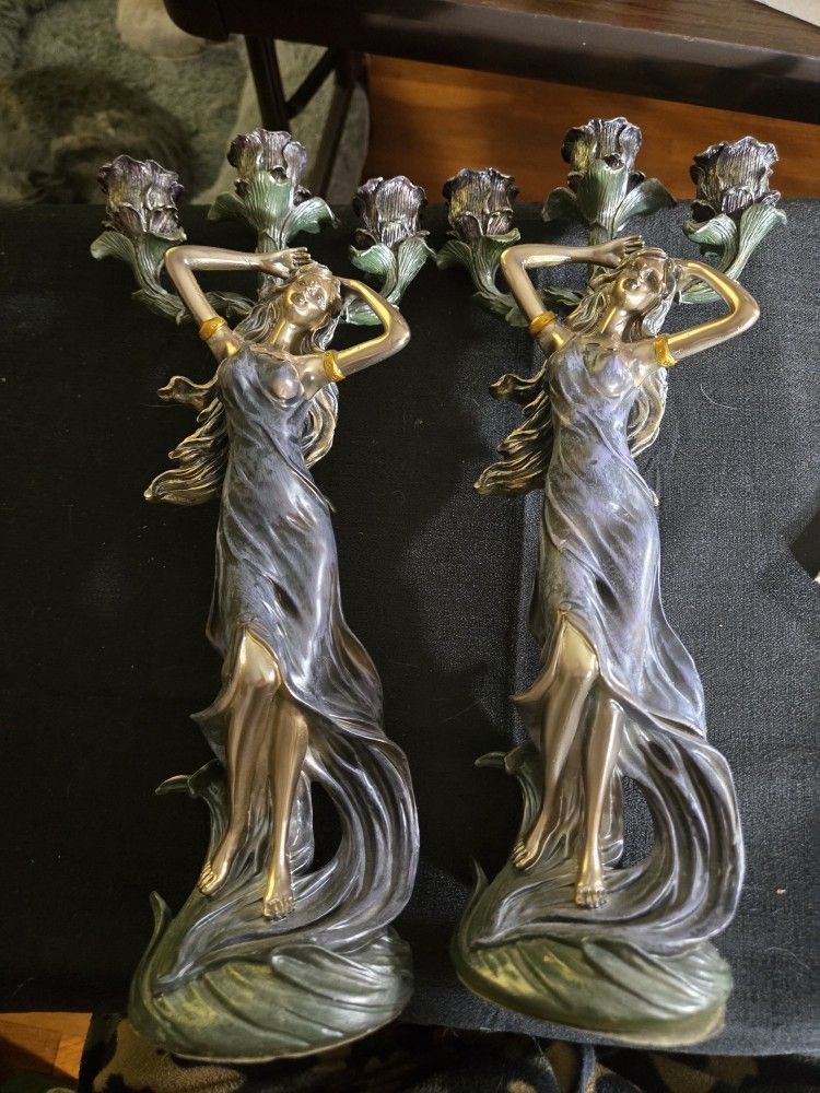 Decorative Pair Candle holders