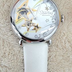 Stuhrling Womans Skelelton Automatic watch like new