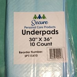 Secure Underpads 30”x36”, 100 Counts