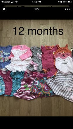 12 months summer baby girl clothing lot( 25 pieces)