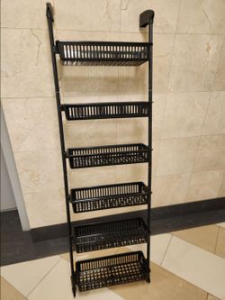 6-Tier Over-the-Door Basket Organizer Shelf