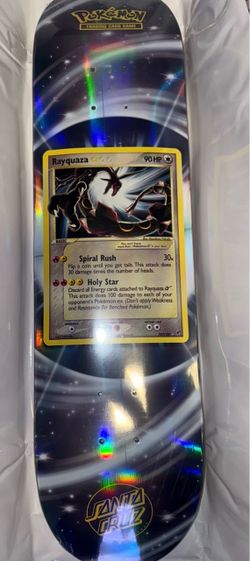 Rayquaza gold star - Santa Cruz x Pokémon Blind Bag Skateboard Deck in Bag
