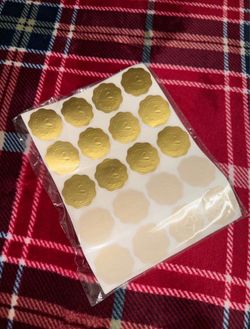 292 gold heart stickers