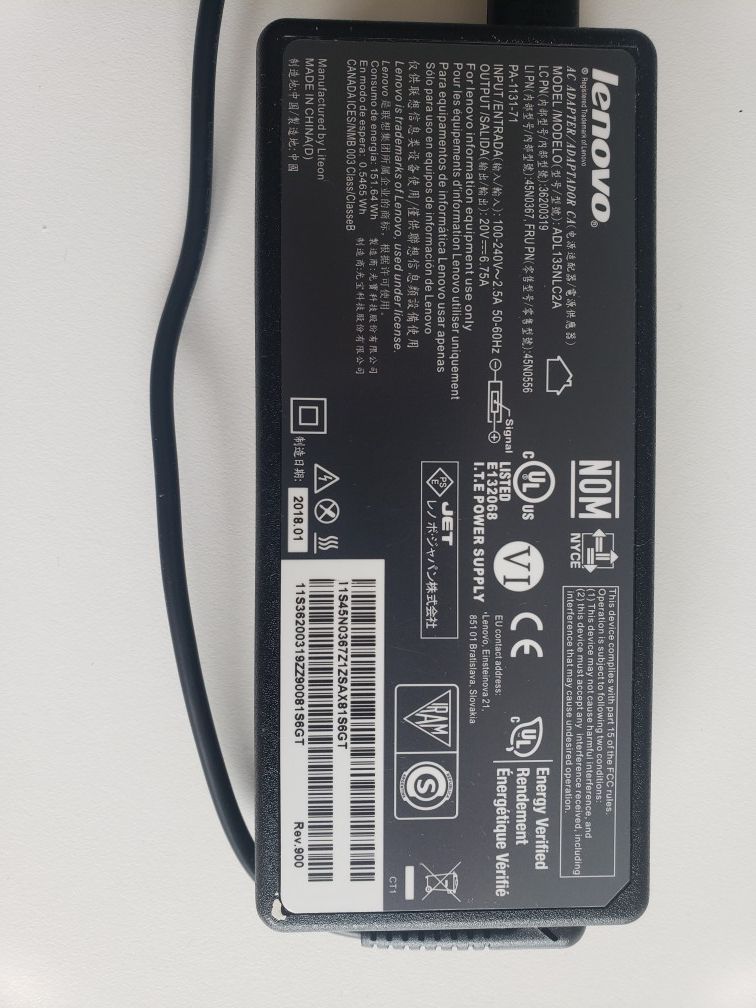 Lenovo Laptop AC Adapter
