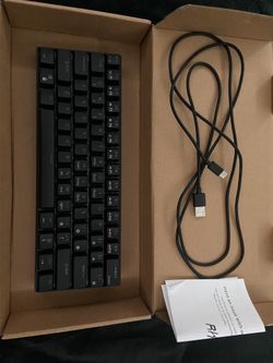 Rk61 60% Blue Switch RGB Mechanical Keyboard