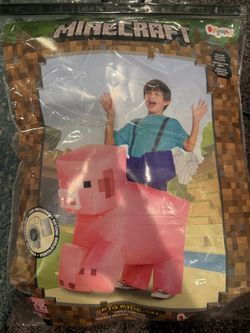 Minecraft Pig Ride-On Inflatable Child Costume