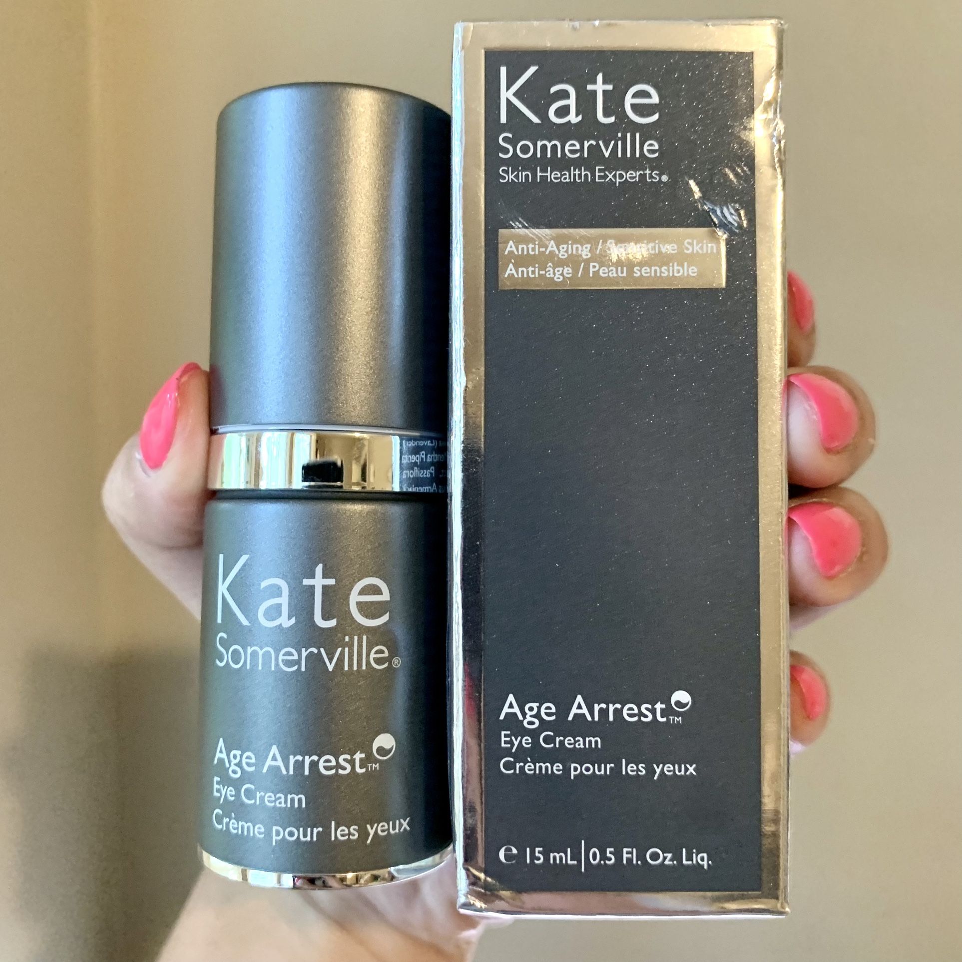 Kate Somerville Age Arrest Eye Cream Anti-Aging Sensitive Skin 0.5 Fl Oz