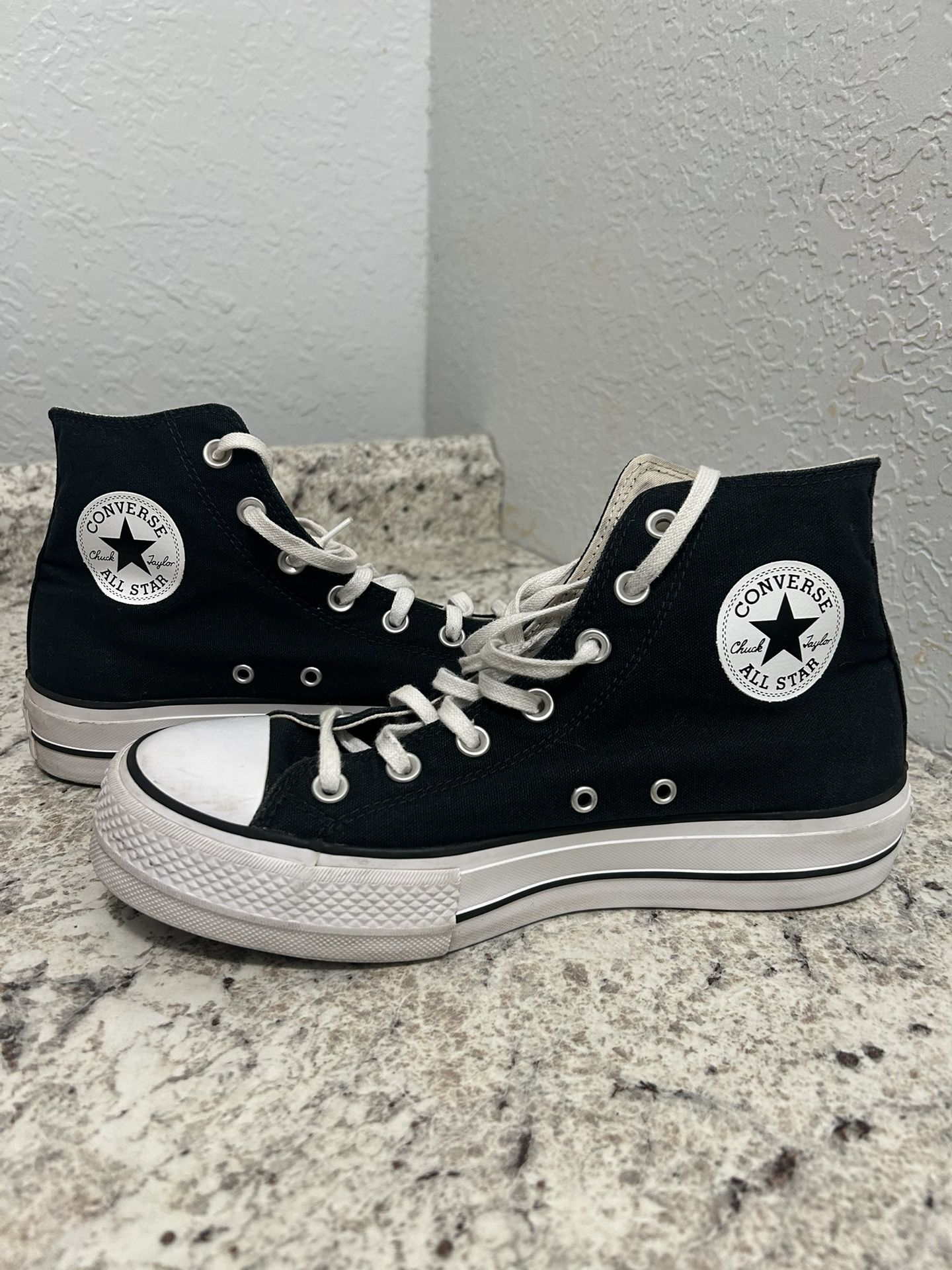 Converse High Top Black Platform 9 Women’s