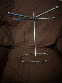 Sturdy metal jewelry rack for long necklaces. 89149