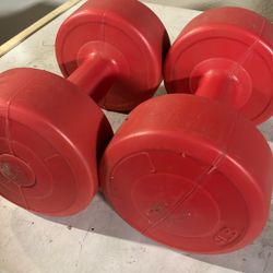 4 Pound Plastic Dumbbells