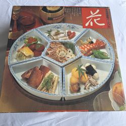 Arita Ware rotating hors d'oeuvre plate set