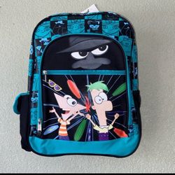 Disney XD -Phineas and Ferb- 16” Reinforced Large School Backpack