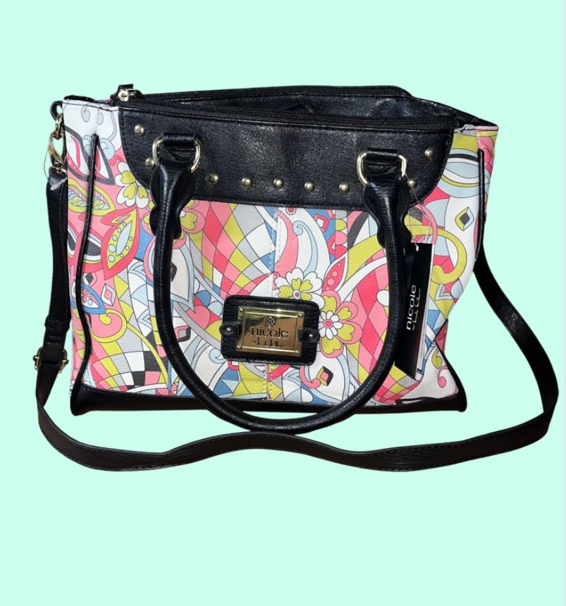 Nicole Lee Black and Multicolor Women's Bag