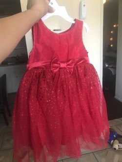 Toddler girl red dress