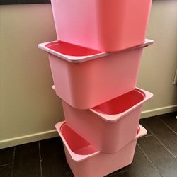 IKEA Pink Plastic Storage 