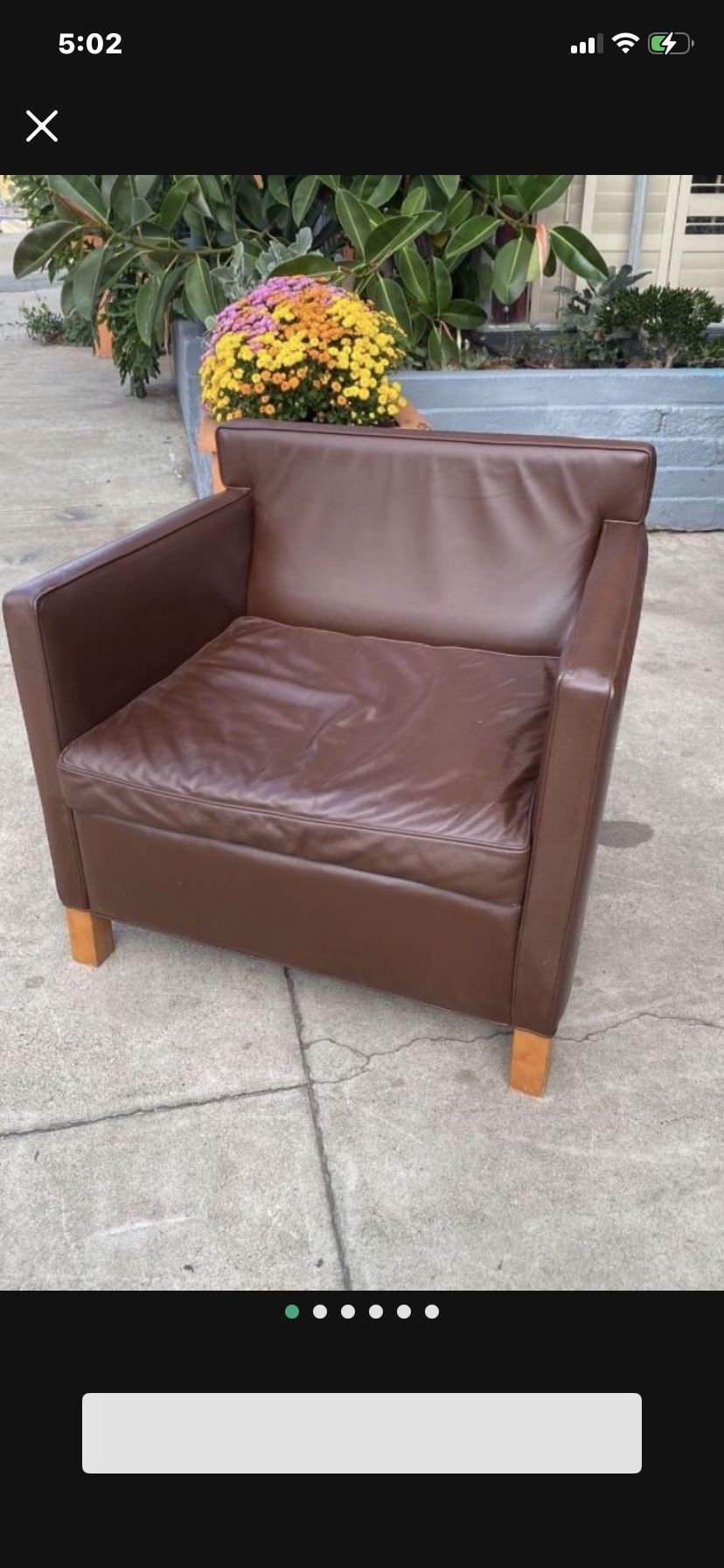 Mid-Century Made By Knollstudio Leather Club Chair