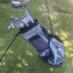 Tour ll Adult Right Handed Golf Clubs With Titleist Standing Bag 