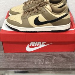 Women’s Nike Dunk Low Dark Driftwood Size 12 With The Original Box