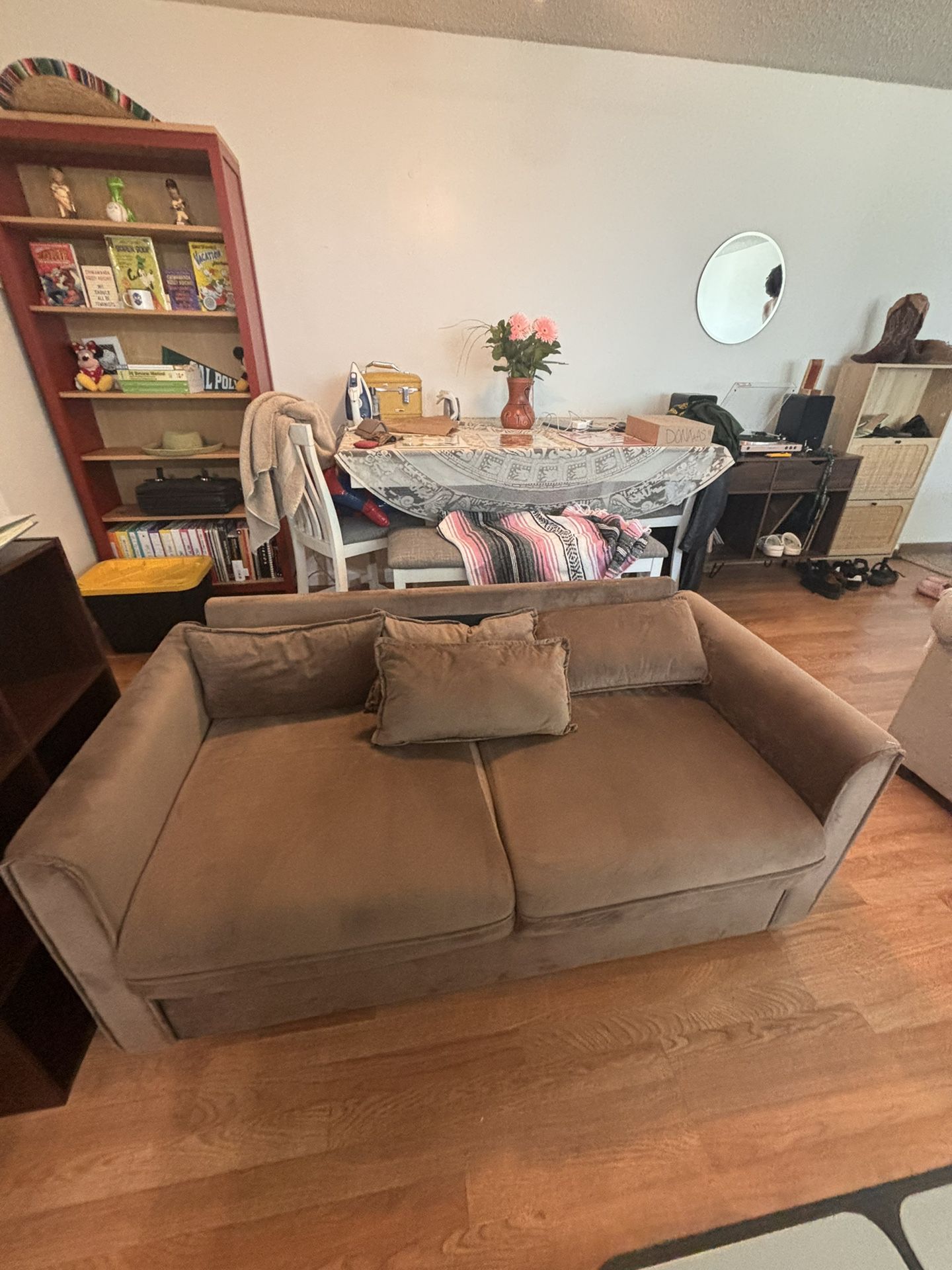 59” Soft/Cozy Brown Couch