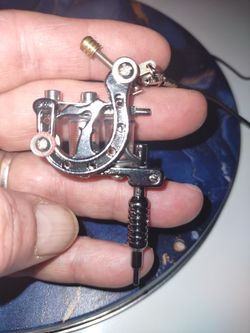 Tattoo Machine Necklace,