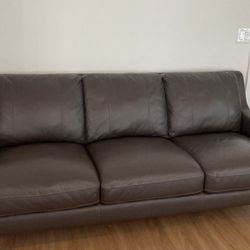 Leather couch Sofa 