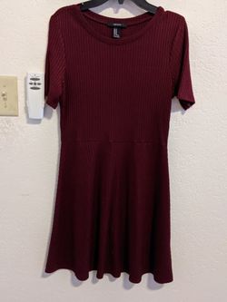 Burgundy Maroon Dark Red Dress Size Medium