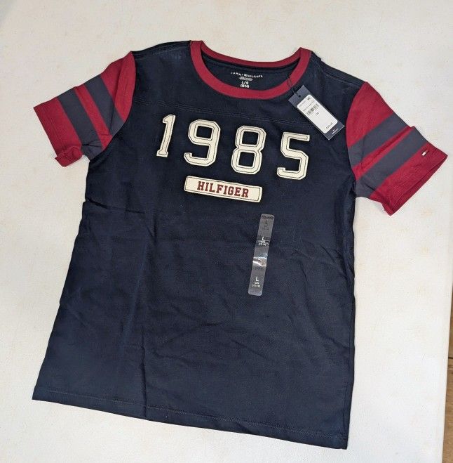 New Kid's Large Tommy Short Sleeve Shirt
