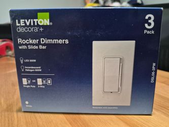 Leviton Decora+ Rocker Dimmer Switch 3-Pack