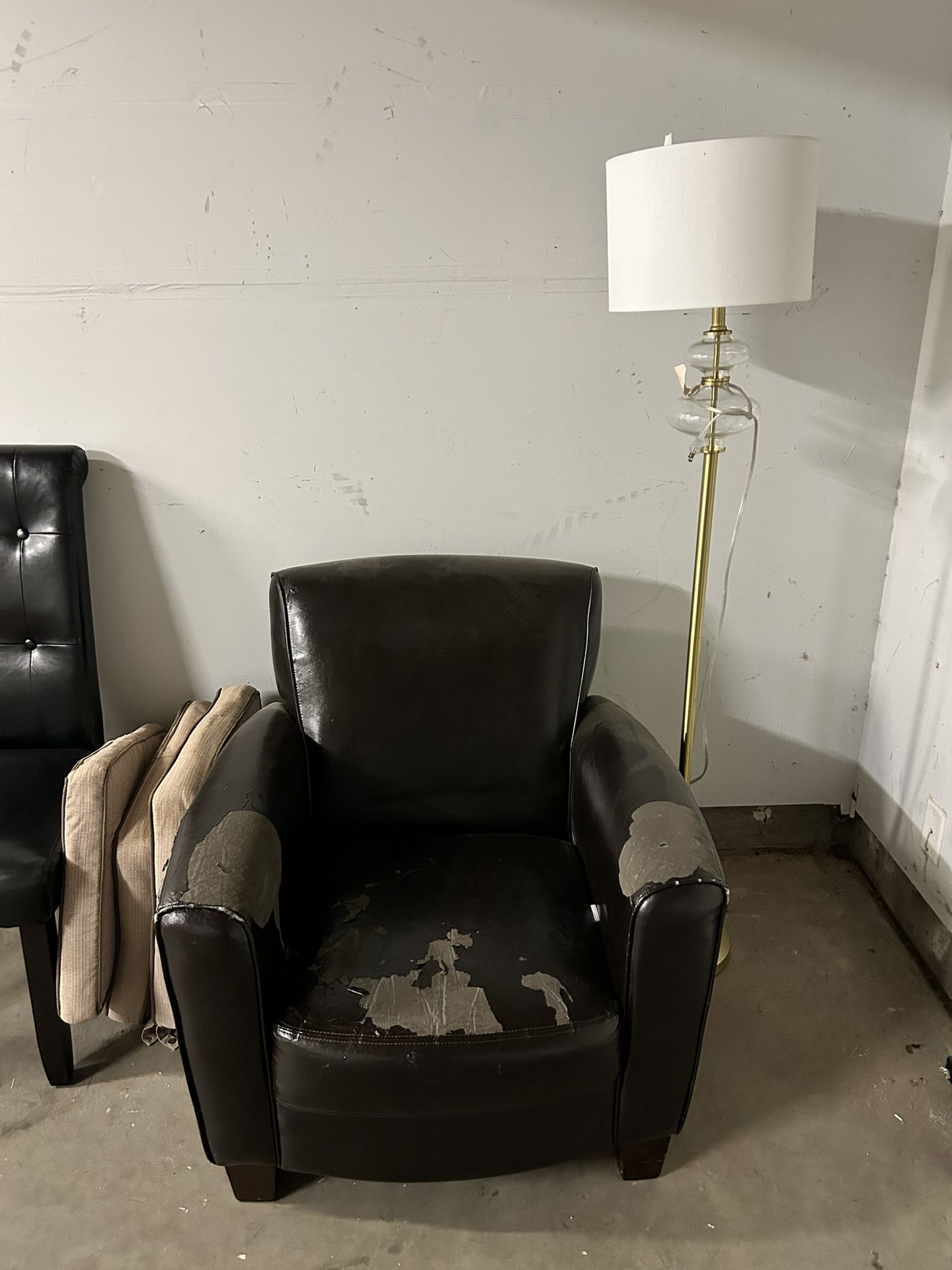 Armchair and Standing Lamp