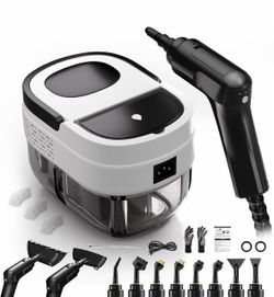 Steam Cleaner for Home, High Pressure Steamer for Cleaning, 1.6L Water Tank, 3 Level Steam Control, High Heat Handheld Steamer