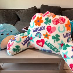 Giant squishmallow and pillow chair