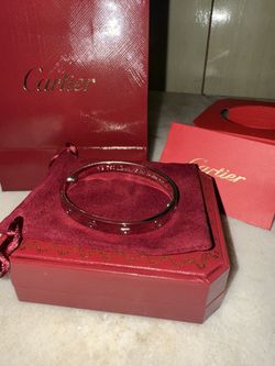 Cartier Love Bracelet 18k White Gold Men’s 19 Size