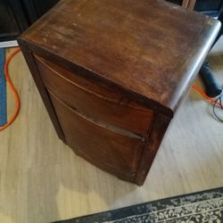 Used Wooden Nightstand (13" x 17" X 25.5")