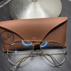 Ray Ban Aviator Clear Evolve Glasses 