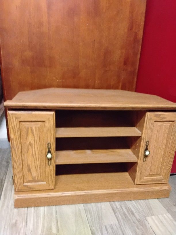 Solid Wood Corner TV Stand / Media Console