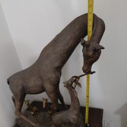 BRONZE  / BRASS  GIRAFFES SET 