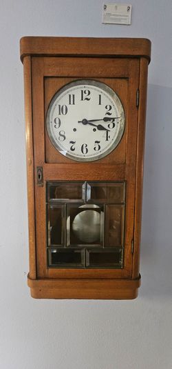 Gustav Becker wall clock 1930/40s? Estate Sale. VTG