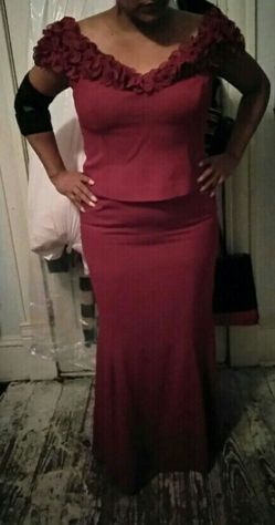Daymor Formal Dress Size 16 in Burgundy Color